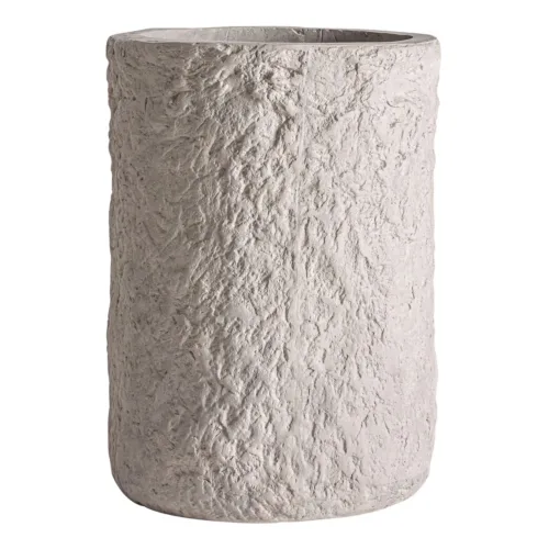 Macetero de cemento blanco roto Brod