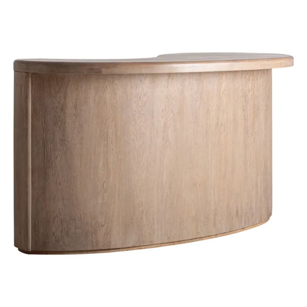 Barra de bar de madera de roble