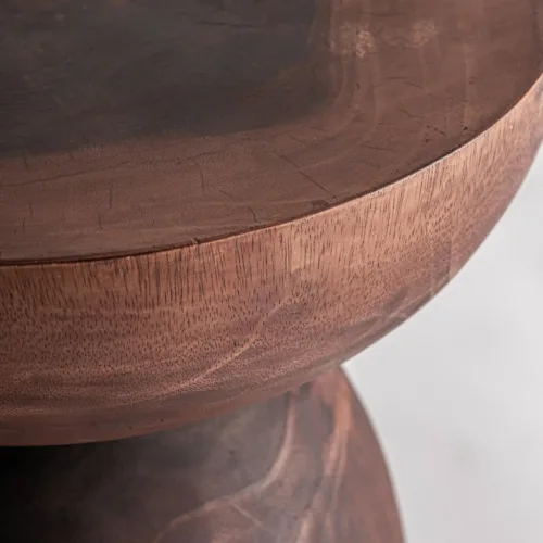 Mesa auxiliar de estilo étnico en madera suar Jangany