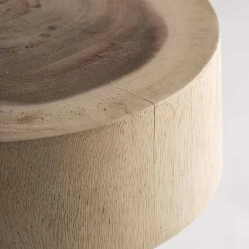 Taburete estilo étnico de madera suar Kalandi