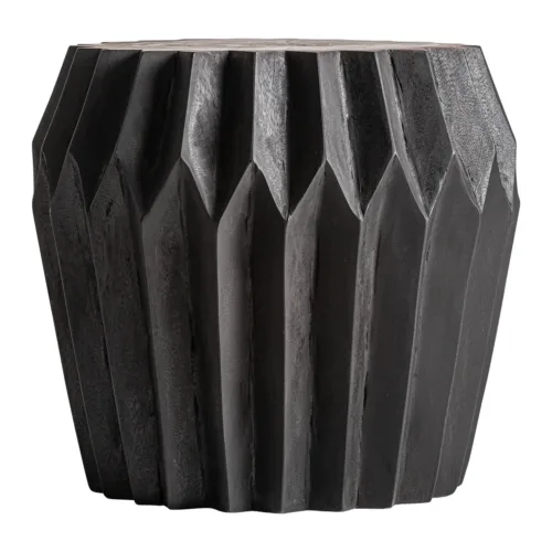 Mesa auxiliar de madera suar negra Zambia