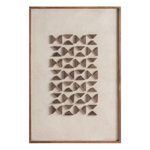 Cuadro de estilo contemporáneo de madera Akrin