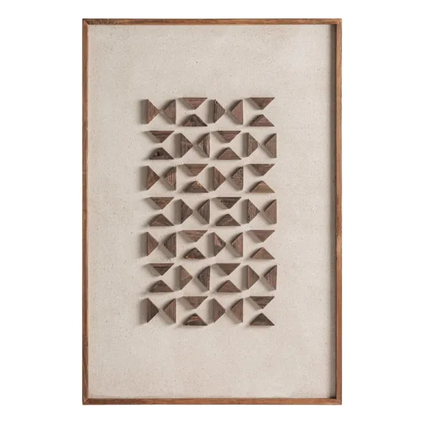 Cuadro de estilo contemporáneo de madera Akrin