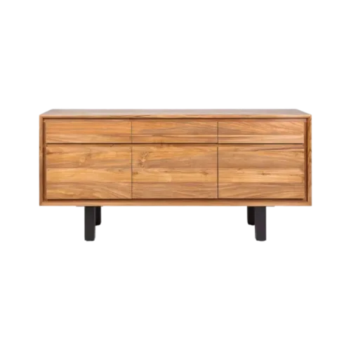 Aparador de teca y hierro 160 cm LOX