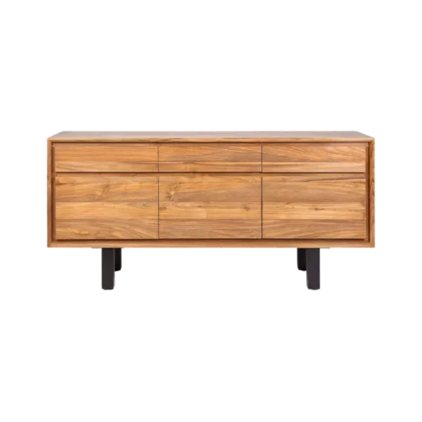 Aparador de teca y hierro 160 cm LOX