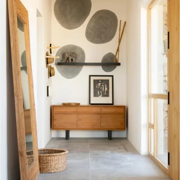 Aparador de teca y hierro 160 cm LOX