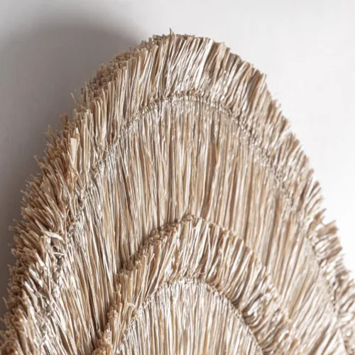 Panel decorativo de fibra redondo