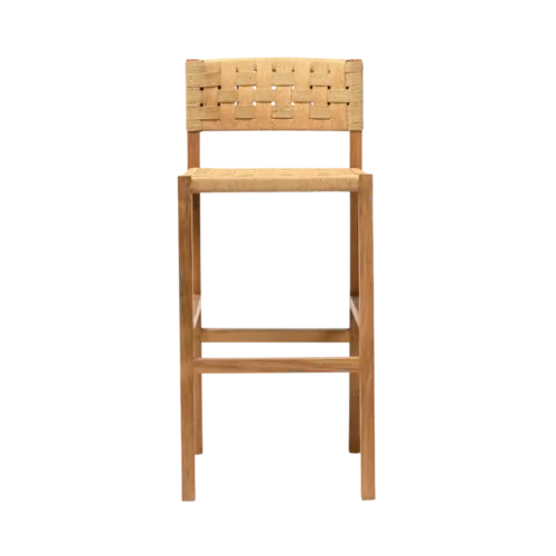 taburete de teca alto