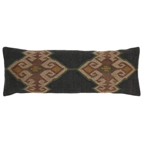 Cojín kilim de lana y yute 30X85