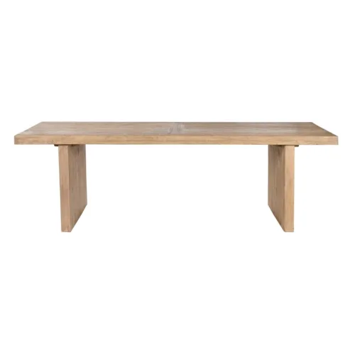 Mesa de comedor de olmo macizo natural 244X102X76