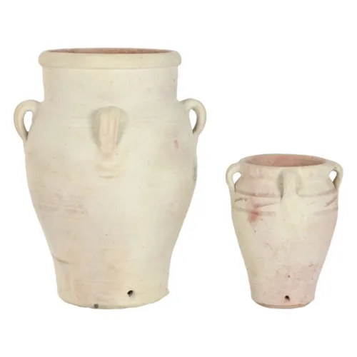ANFORA SET 2 TERRACOTA 53X53X72 41 KG, 4 ASAS