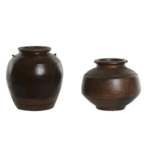 VASIJA CERAMICA VIDRIADA 25X25X20 2 SURTIDAS