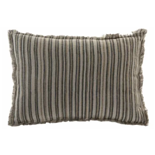 Cojín de lino de rayas 60X40