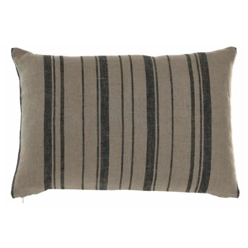 Cojín lino de rayas 60X40