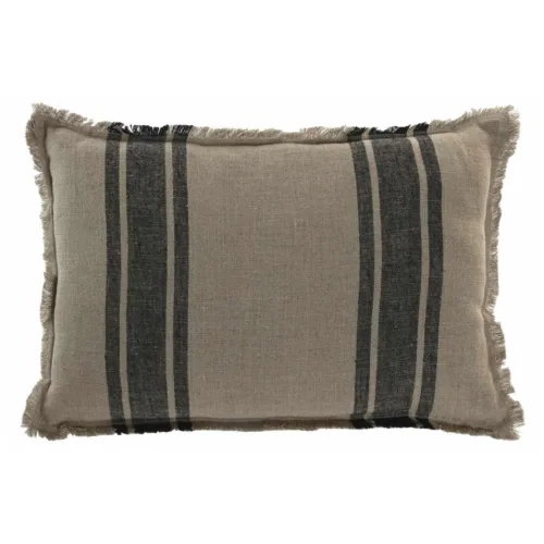 Cojín de lino de rayas 60X40