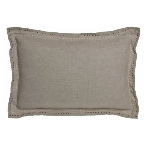 Cojín de lino con pespunte 60X40