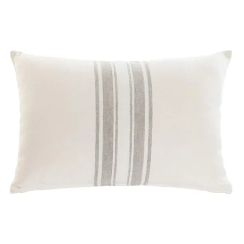 Cojín de lino blanco roto 60X40