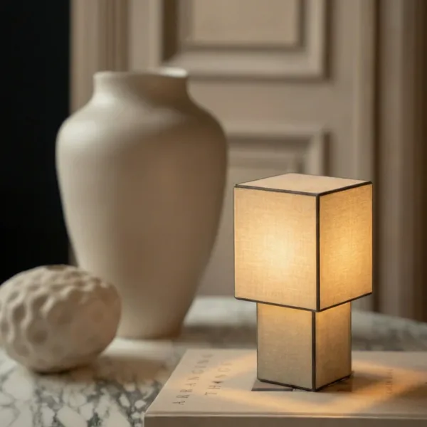 Lámpara portátil recargable de lino Forma