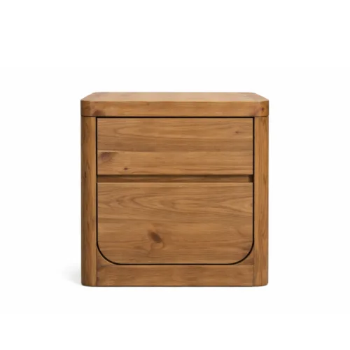 Mesita de noche de madera reciclada 55X45X56