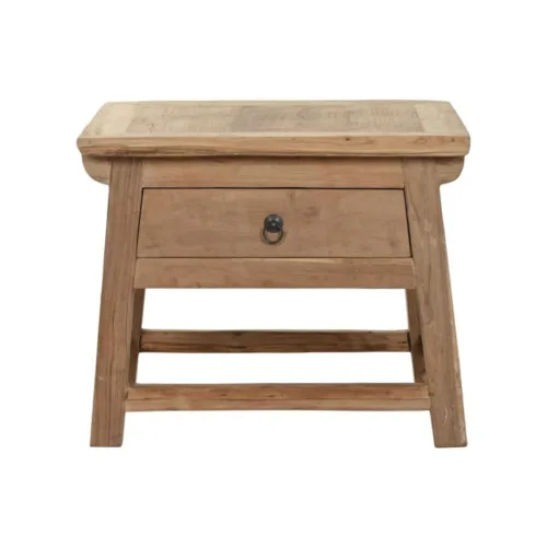 Mesita de noche de teca 60X51X50