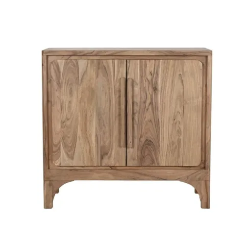 Aparador de acacia marrón claro 85X40X80