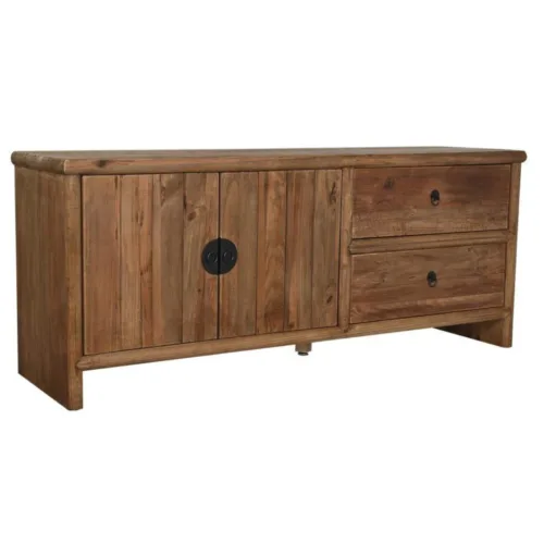 Mueble TV de madera reciclada japonés 156X44X65