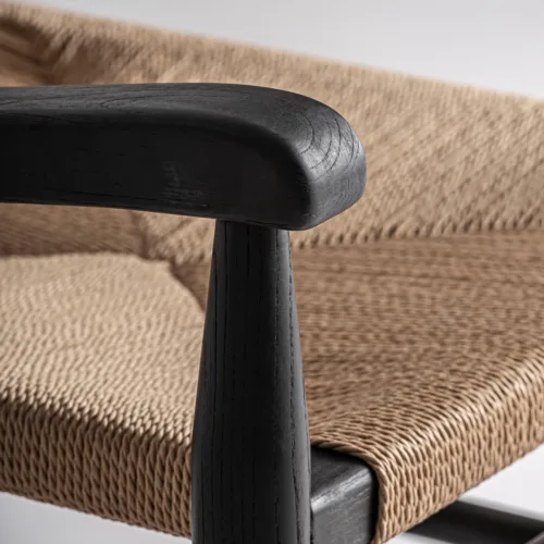 Sillón de madera y cuerda Dalvik