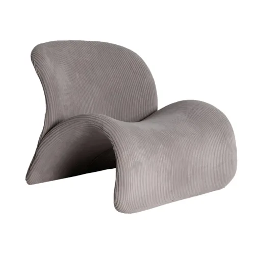 Sillón de pana gris Vianne