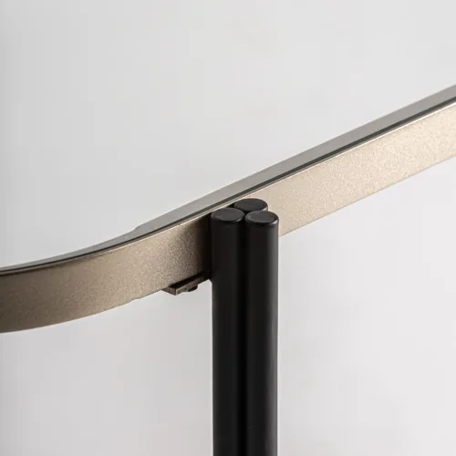 Consola de hierro y cristal Lans 150 cm