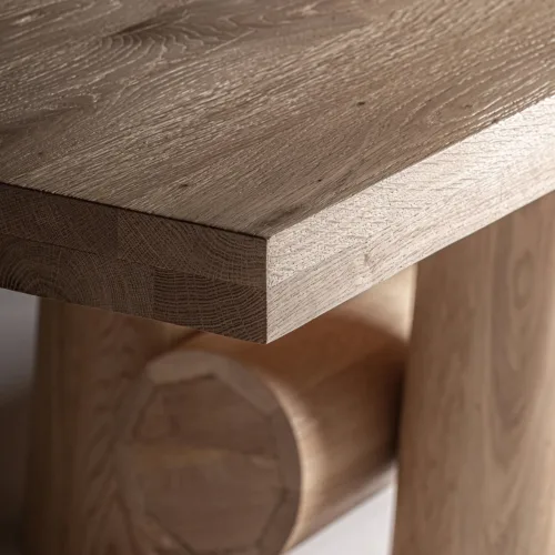 Mesa de comedor de 6 metros de roble Sully