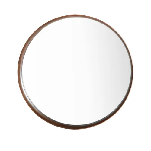 Espejo de madera redondo Lubeca 120 cm