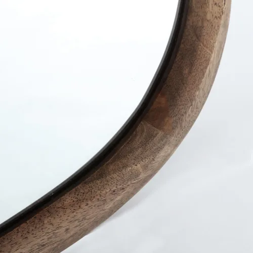 Espejo de madera asimétrico Lubeca 64x78 cm