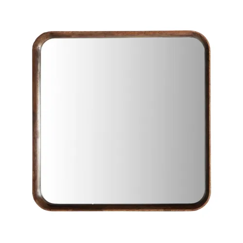 Espejo de madera cuadrado Lubeca