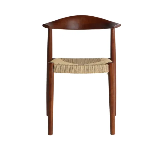 Silla de madera de haya y cuerda Zelhem