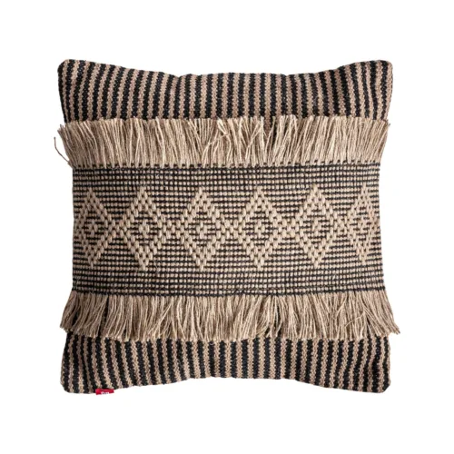 Cojín de yute boho Blahir