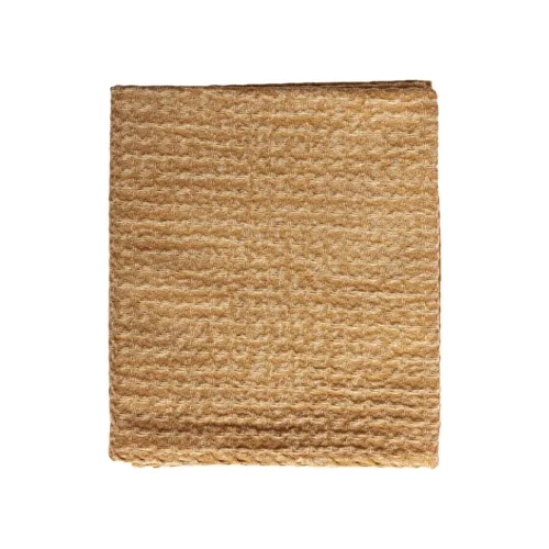 Plaid de algodón color camel Seranhe