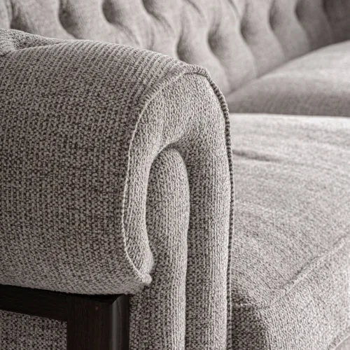 Sofá gris de madera de fresno Ipswich 250 cm