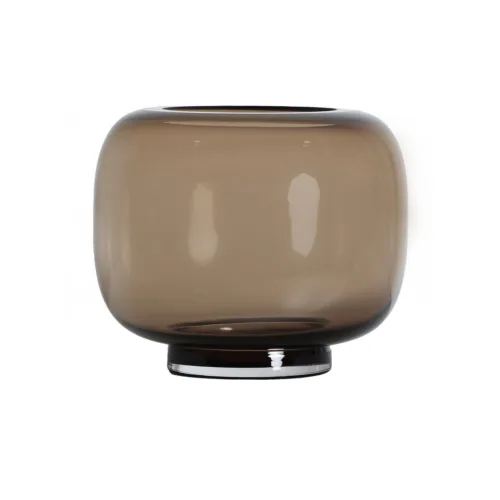 Jarrón de vidrio traslúcido Zina