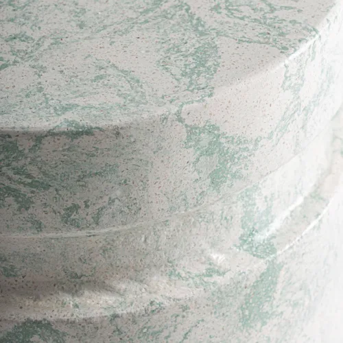 Mesa auxiliar de terrazo verde Watern