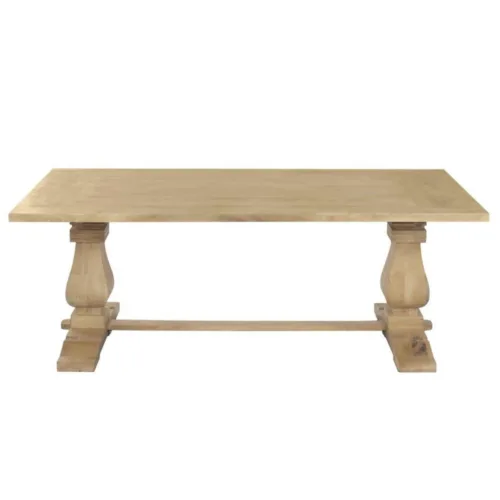 Mesa de comedor de madera maciza de mango 215X100X76