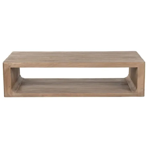 Mesa de centro de olmo macizo 140X71X35