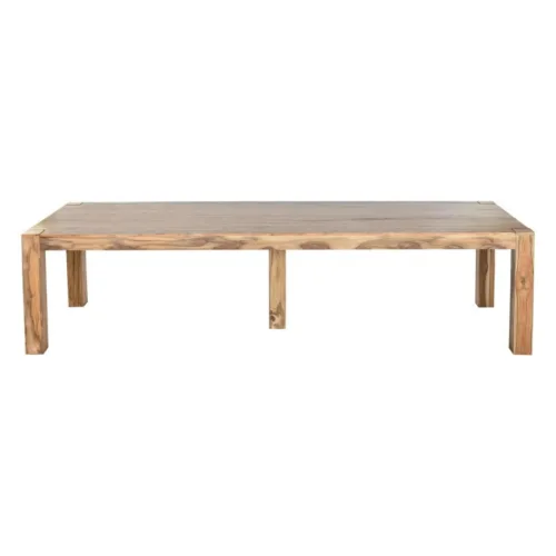 Mesa de comedor de teca de 3 metros