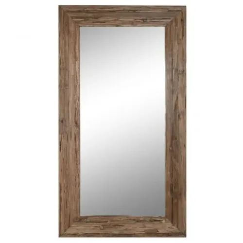 ESPEJO VESTIDOR TECA RECICLADA 120X3X220 XXL