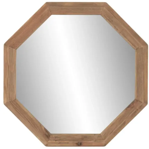 ESPEJO MADERA RECICLADA CRISTAL 74X3X74 NATURAL