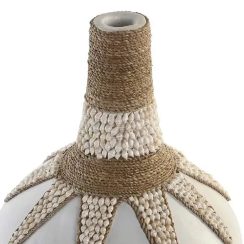 JARRON BAMBU CONCHAS 30X30X40 2 SURT.