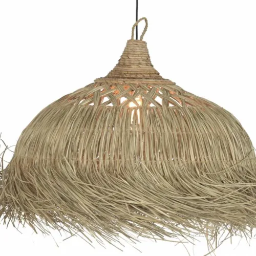 Lámpara de techo de fibras naturales 75X45X95