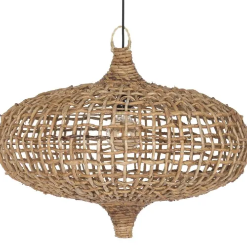 Lámpara de techo de fibras naturales 70X70X50