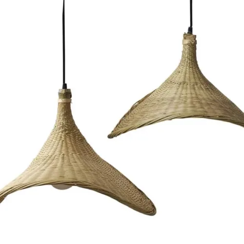 Lámpara de techo de bambú (set de 2)