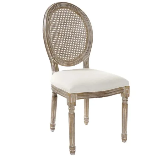 SILLA CAUCHO LINO 49X46X95 REJILLA BEIGE