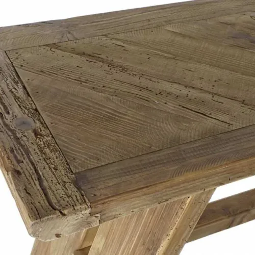 Consola de madera reciclada 160X45X76